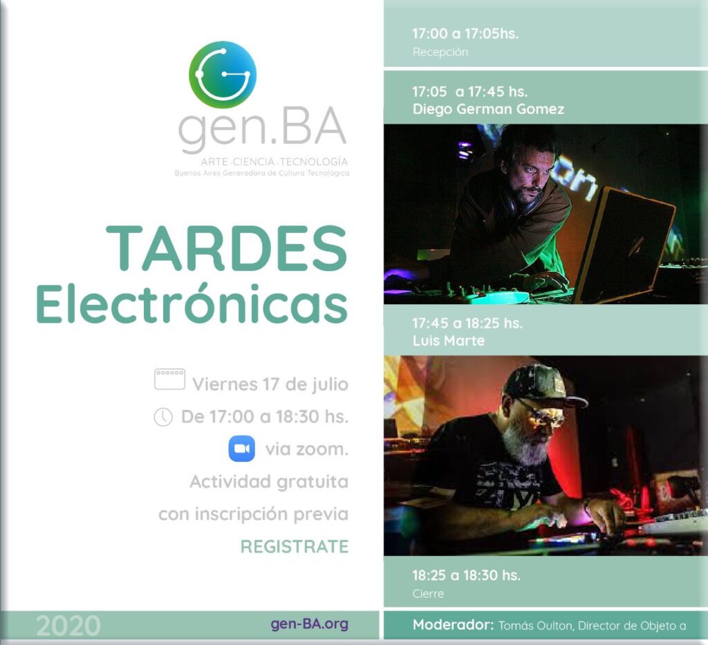 Recital online de música electronica